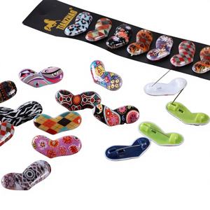 Nuevo broche ovalado impreso transfronterizo para hiyab, accesorio de clip para cuello, hebilla para pañuelo, alfiler de seguridad, para las cuatro estaciones - Product Image 1