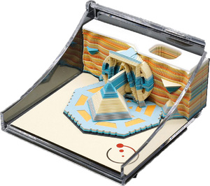 FOCUS Personalizado 3D Mesa Calendário Presente Corporativo Presentes De Papel Artesanato Notepad Escultura Modelo Terra Decoração De Mesa Presentes De Escritório Calendário - Product Image 3