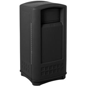 Cestino per rifiuti Landmark Jr 132 L Nero per uso esterno - Product Image 1