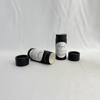 Emballage en carton biodégradable et recyclable pour déodorant artisanal Zéro Déchet, contenant de baume à lèvres organique évanescent, personnalisable