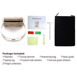 Paisen Sanza mbira de cristal de acrílico transparente de vidrio calimba 17 clave kalimba dedo pulgar piano para la venta - Product Image 6