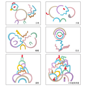 CE EN71彩虹积木学前教育玩具木制积木儿童玩具 - Product Image 6
