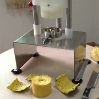 Commerciële roestvrijstalen ananas schilmachine, fruit ananas schilmachine voor fruitverwerkingsbedrijven