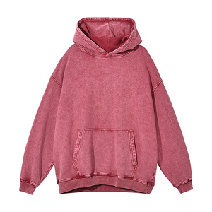 เสื้อฮู้ดดี้ทรงโอเวอร์ไซส์ คุณภาพสูง งานฝีมือดีเยี่ยม ล้างสีแบบแอซิดวอช สวมใส่สบาย สไตล์วินเทจ หนานุ่ม สำหรับผู้ชาย - Product Image 5