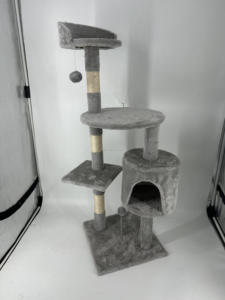 Diskon besar tempat menggaruk kucing kecil pohon kucing Sisal <span class=keywords><strong>Post</strong></span> melompat Platform produsen grosir Menara kucing - Product Image 6