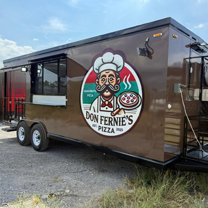 Carrello Mobile per Alimenti, Rimorchio per Catering Personalizzato, Rimorchio Alimentare Trainabile Specializzato per <span class=keywords><strong>Pizza</strong></span>, Uso <span class=keywords><strong>Ristorante</strong></span>, Pronto all'Uso Esterno, in Alluminio - Product Image 5