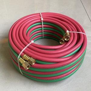 Высококачественный 300psi EPDM Резиновый двойной сварочный шланг 1/4 "X50FT с 9/16" BB фитинги для североамериканского рынка - Product Image 2