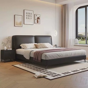 Công Nghệ Hiện Đại Chính Hãng Da Ngủ Khung Giường, Rắn Gỗ Nội Thất Phòng Ngủ Thiết Lập, Thủy Lực Lưu Trữ Hộp Giường - Product Image 3