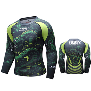 Stampa digitale con immagine di <span class=keywords><strong>film</strong></span> di cartoni animati con animali maglietta Kungfu con compressione personalizzata magliette da palestra per Fitness - Product Image 4
