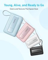 Chargeur portable magnétique sans fil Anker Zolo 10 000 mAh, charge rapide 45 W max, batterie externe, support réglable, câble USB-C