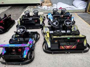 سيارة كارتينج تعمل بالعملات المعدنية مع تحكم عن بعد وتوقيت للعبة لشخصين، آلة ألعاب ترفيهية للأطفال - Product Image 4