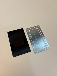 Placa con Nombre y Logotipo Personalizado, Diseño Libre, Tarjeta de Presentación, Tarjeta de Visita Metálica - Product Image 2