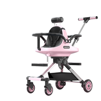 ZX039 Landau de voiture multifonctionnel paysage à haute intensité Double et double poussette pliable pour bébé pour le voyage