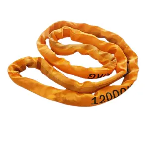 10ton 30Mm Wide Web Sling Polyester Webbing Sling/Sabuk Angkat/Round Webbing Sling