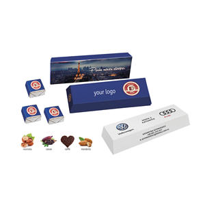 Barra de Chocolate Blanca Personalizada con Marca Propia, Logotipo y Diseño para Promoción, Hecho en Italia, Modelo AL033 - Product Image 1