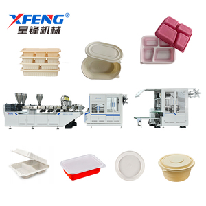 Sản lượng cao dùng một lần PE nhựa takeout bao bì hộp đầy đủ servo thiết bị sản xuất thermoforming Máy Inline - Product Image 2