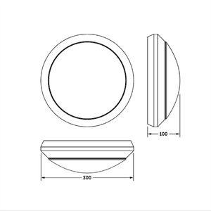 Lampada di Emergenza Beghelli, Diametro 32 Cm, Montaggio a Parete, Uso Interno ed Esterno - Product Image 2