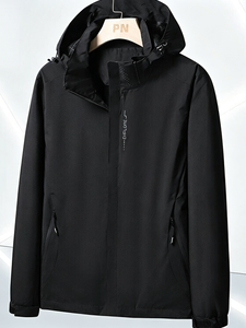 Veste softshell noire pour femme, à capuche, coupe-vent, pour randonnée, voyage, parka - Product Image 2