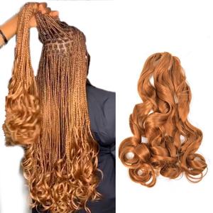 Extensiones de Cabello Rizado en Espiral de 150g, de 12 a 28 Pulgadas, Coloridas, Estilo Francés, Cabello Ondulado para Trenzas, Trenzas de Lujo con Rizo YAKI - Product Image 1