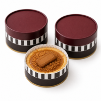 Boîte cylindrique en carton kraft écologique de qualité alimentaire pour emballage de gâteaux basques, cheesecakes, biscuits, pâtisseries, avec logo personnalisé
