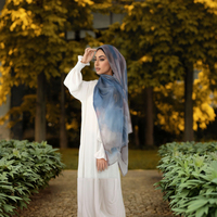 Hijab long en modal à impression numérique de qualité supérieure, logo personnalisé, fabrication OEM ODM pour femmes musulmanes adultes, respirant, marque