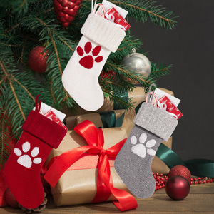 En gros, mini <span class=keywords><strong>chaussette</strong></span> <span class=keywords><strong>de</strong></span> <span class=keywords><strong>Noël</strong></span> pour animaux <span class=keywords><strong>de</strong></span> compagnie avec empreinte <span class=keywords><strong>de</strong></span> patte, porte-couverts en acrylique écologique, sac à vaisselle <span class=keywords><strong>de</strong></span> <span class=keywords><strong>Noël</strong></span>, décoration <span class=keywords><strong>de</strong></span> sapin <span class=keywords><strong>de</strong></span> <span class=keywords><strong>Noël</strong></span> - Product Image 2