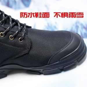 Snow <b>Boots</b> Black Solid Color Mid Heel Waterproof Fleece Lined Non Slip Outdoor Winter Unisex Adult - Product Image 5
