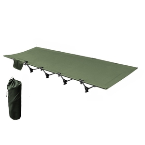 Wholesale Aluminum <b>Folding</b> Camping Cot Portable Single Outdoor Beach Lunch <b>Bed</b> 7075 Aluminum Frame With 150KG Load Capacit - Product Image 1