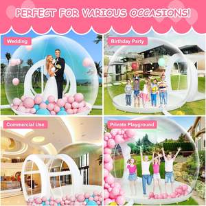 Case gonfiabili del pallone della tenda gonfiabile della <span class=keywords><strong>casa</strong></span> di rimbalzo della bolla di alta qualità con il PVC hanno impermeabile la cupola di campeggio trasparente - Product Image 6