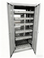 Armoire réseau modulaire professionnelle montable en rack 600x1000x600mm, épaisseur 1,5mm, pour distribution électrique et contrôle.