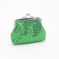 Nouvelle bourse à monnaie en polyester à paillettes avec fermeture à fermoir, mini pochette à monnaie unisexe pour enfants, haute qualité, usage quotidien