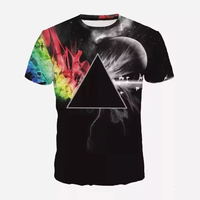 T-shirt de sport unisexe Gahumi avec impression par sublimation personnalisée, 100% polyester, respirant, écologique, col rond, séchage rapide