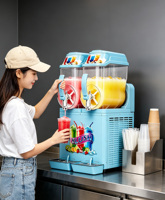 Machine à slush commerciale HENGZHI, distributeur de boissons glacées, machine à granita pour les magasins de bubble tea, les bars à jus, service de boissons d'été