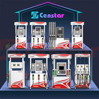 Distributeur de carburant en libre-service Censtar à 2 buses |   Pompe à essence à double tuyau économique pour petite station-service, certifiée CE OIML