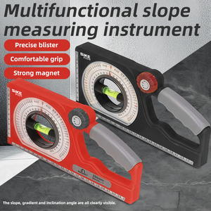 Inclinómetro Multifunción, Instrumento de Medición de Pendientes para Ingeniería y Construcción, Regla de Ángulo de Nivel, Plástico, Precisión de 0.01mm - Product Image 3