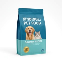 Sacs personnalisés refermables pour friandises pour chiens, pochettes à fond plat en PET, emballage souple pour aliments pour chats