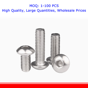 Iso7380 M2 M3 M4 M5 M6 M8 M10 316 thép không gỉ Hex hình lục giác ổ cắm nút Vòng đầu vít bu lông - Product Image 3