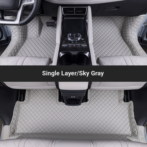 Karpet Mobil Anti-Slip <span class=keywords><strong>3</strong></span>-Piece Kulit Asli Tebal 10MM Mewah yang Dapat Disesuaikan Tahun 2025 untuk Suzuki Spacia/Daihatsu Fit/Ciaz/CR-V - Product Image 5