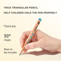 MD0168 2B triangulaire vente chaude papeterie enfants jouets beaux outils crayons épais