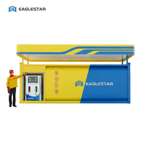 Station-service conteneurisée avec réservoir de carburant autonome et auvent - Product Image 1