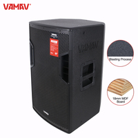 VAMAV Enceintes actives pleine gamme N15 15'' 450W RMS 900W PEAK Système de sonorisation DJ en bois 45Hz-2kHz Professionnel pour scène