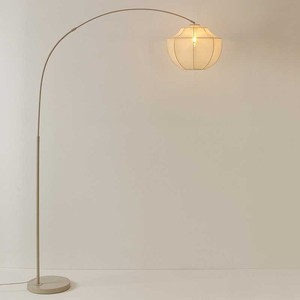 Lampadaire géométrique blanc minimaliste avec source de lumière LED et commande par interrupteur pour salon, coin canapé, bureau, villa, salle d'exposition - Product Image 3