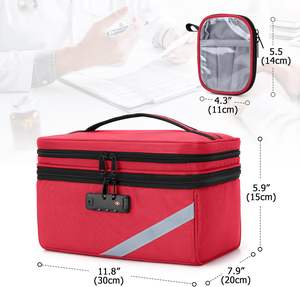 Organizador de pastillas con cerradura duradero de la fábrica YCW, estuche de transporte para medicamentos de viaje, bolsas médicas - Product Image 3