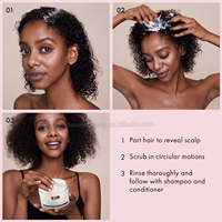 Produit de marque privé, nettoyage en profondeur, cheveux végétaliens, relaxation des cheveux, Massage du cuir chevelu, shampoing, sel de mer, gommage du cuir chevelu, exfoliant