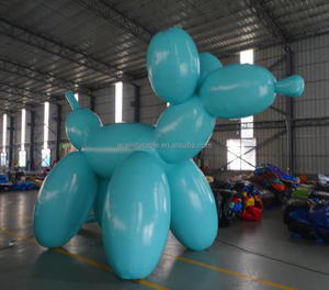 نماذج حيوانات, ديكور حديقة ضخمة ، نفخ ، حيوانات ، عرض دعائي ، برتقالي ، أزرق ، أحمر ، نموذج بالون للكلب - Product Image 5