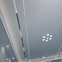 Panneau de plafond en aluminium à grain de bois, isolation thermique, résistant au feu, écologique, design moderne, longueur 2440 mm, garantie 5 ans