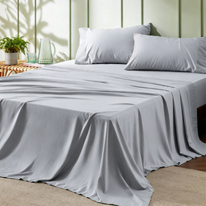 Juego de Ropa de Cama de Lujo Tenel 400TC, 100% <span class=keywords><strong>Lyocell</strong></span> de Eucalipto, 4 Piezas, Sábanas Transpirables y Amigables con la Piel, Venta Directa de Fábrica - Product Image 3