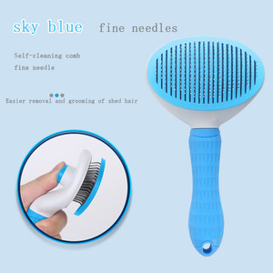 Gran oferta, protección de resina, peine lavable para gatos, cepillo de autolimpieza para mascotas, removedor de pelo para perros y gatos, cepillo de limpieza para mascotas - Product Image 6