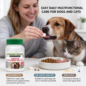 Comprimés à mâcher pour animaux de compagnie Chiens Chats Soutien multiple à la santé Probiotiques Vitamines Minéraux Service OEM Marque Privée - Product Image 3