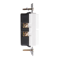 Interrupteur de lumière PC américain 15A Interrupteur électrique 2 groupes 1 voie pour usage domestique Interrupteur pris en charge Max 120V